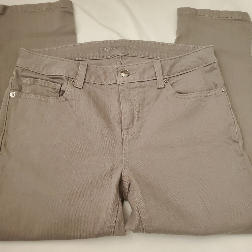 Michael Kors Women's Green Cropped Skinny Jeans 4